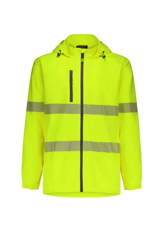 Syzmik - Unisex Super Light Segmented Tape Packable Rain Jacket - ZJ560