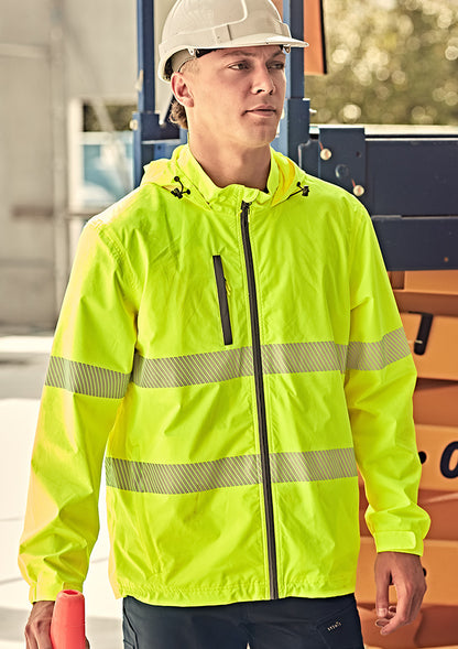 Syzmik - Unisex Super Light Segmented Tape Packable Rain Jacket - ZJ560