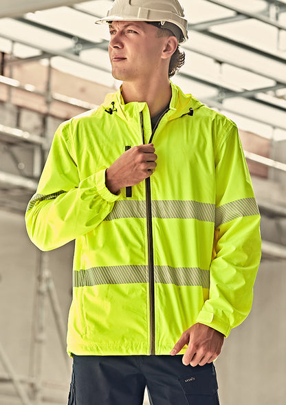 Syzmik - Unisex Super Light Segmented Tape Packable Rain Jacket - ZJ560
