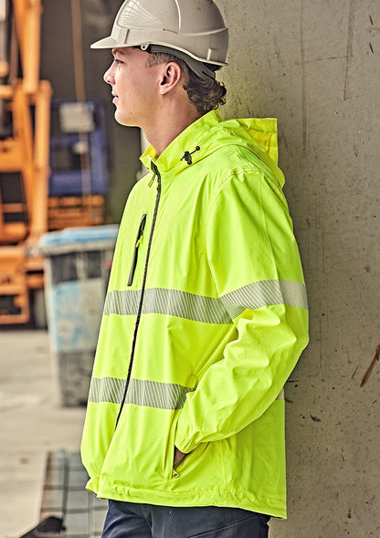Syzmik - Unisex Super Light Segmented Tape Packable Rain Jacket - ZJ560