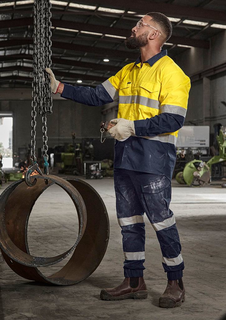 Syzmik - Mens Essential Stretch Taped Cargo Pant - Cuffed - ZP935