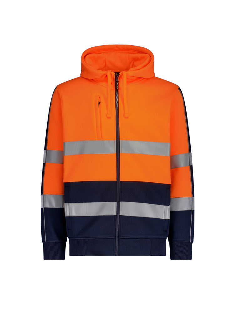 Syzmik - Unisex Hi Vis Full Zip Stretch Taped Hoodie - ZT486