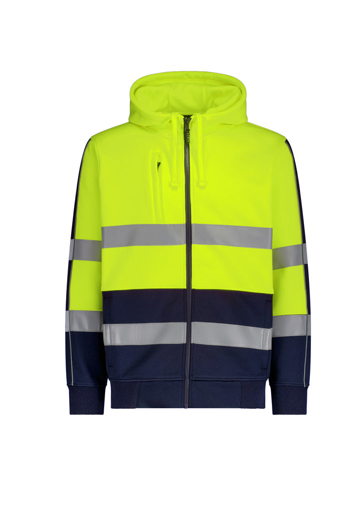 Syzmik - Unisex Hi Vis Full Zip Stretch Taped Hoodie - ZT486