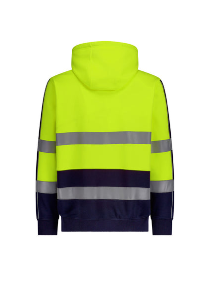 Syzmik - Unisex Hi Vis Full Zip Stretch Taped Hoodie - ZT486