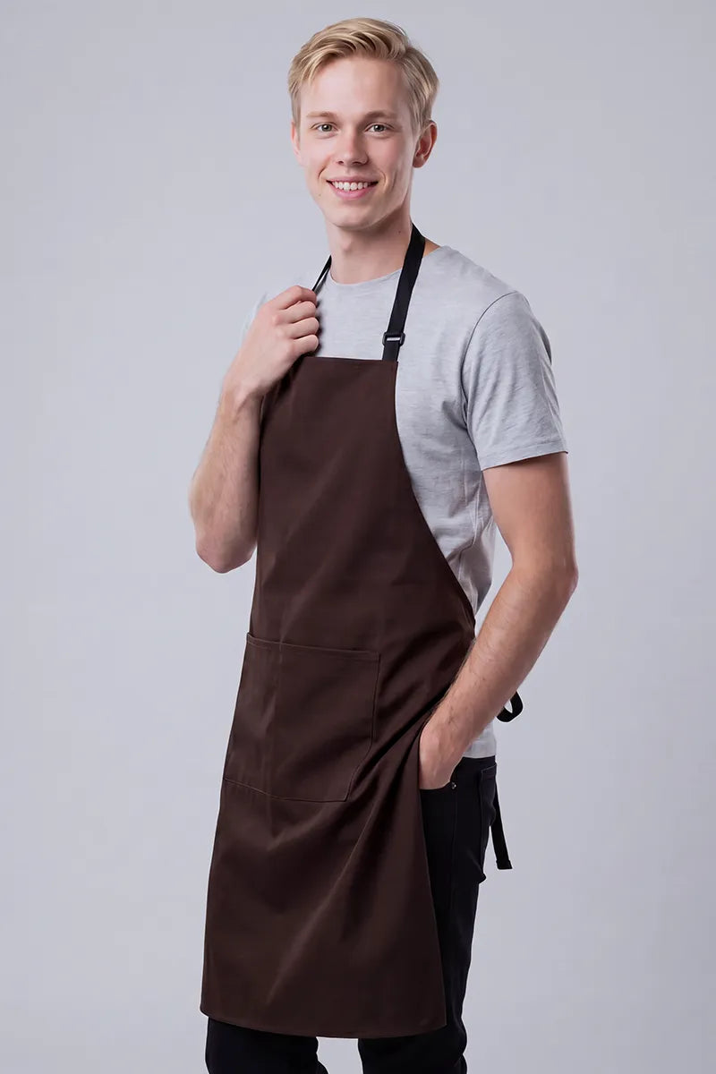 Aussie Chef - Chef Bib Apron With Pocket