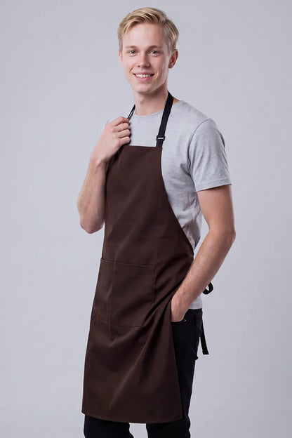 Aussie Chef - Chef Bib Apron With Pocket
