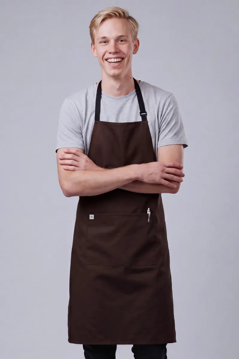 Aussie Chef - Chef Bib Apron With Pocket