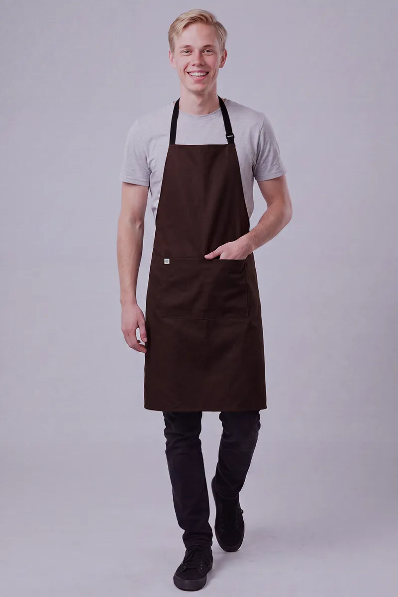 Aussie Chef - Chef Bib Apron With Pocket