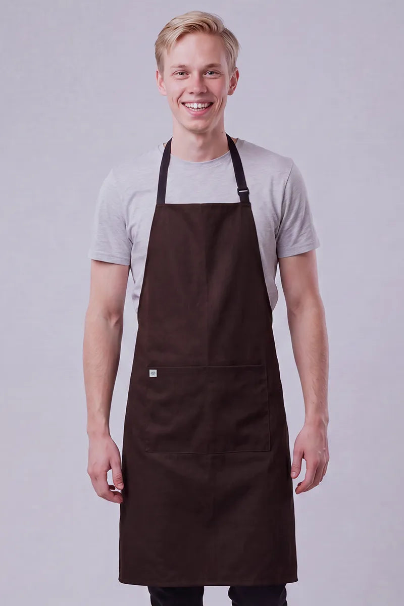Aussie Chef - Chef Bib Apron With Pocket