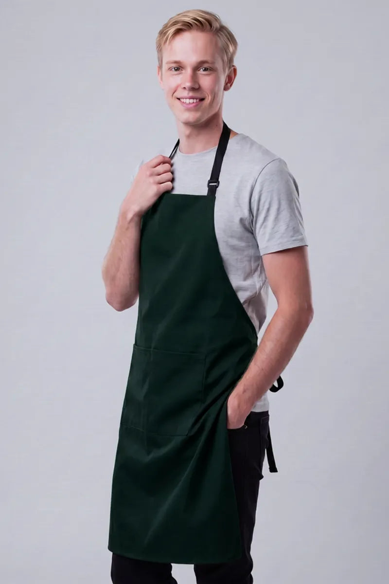 Aussie Chef - Chef Bib Apron With Pocket