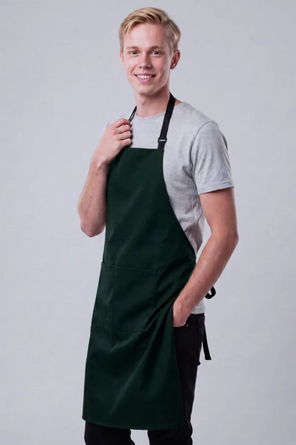Aussie Chef - Chef Bib Apron With Pocket