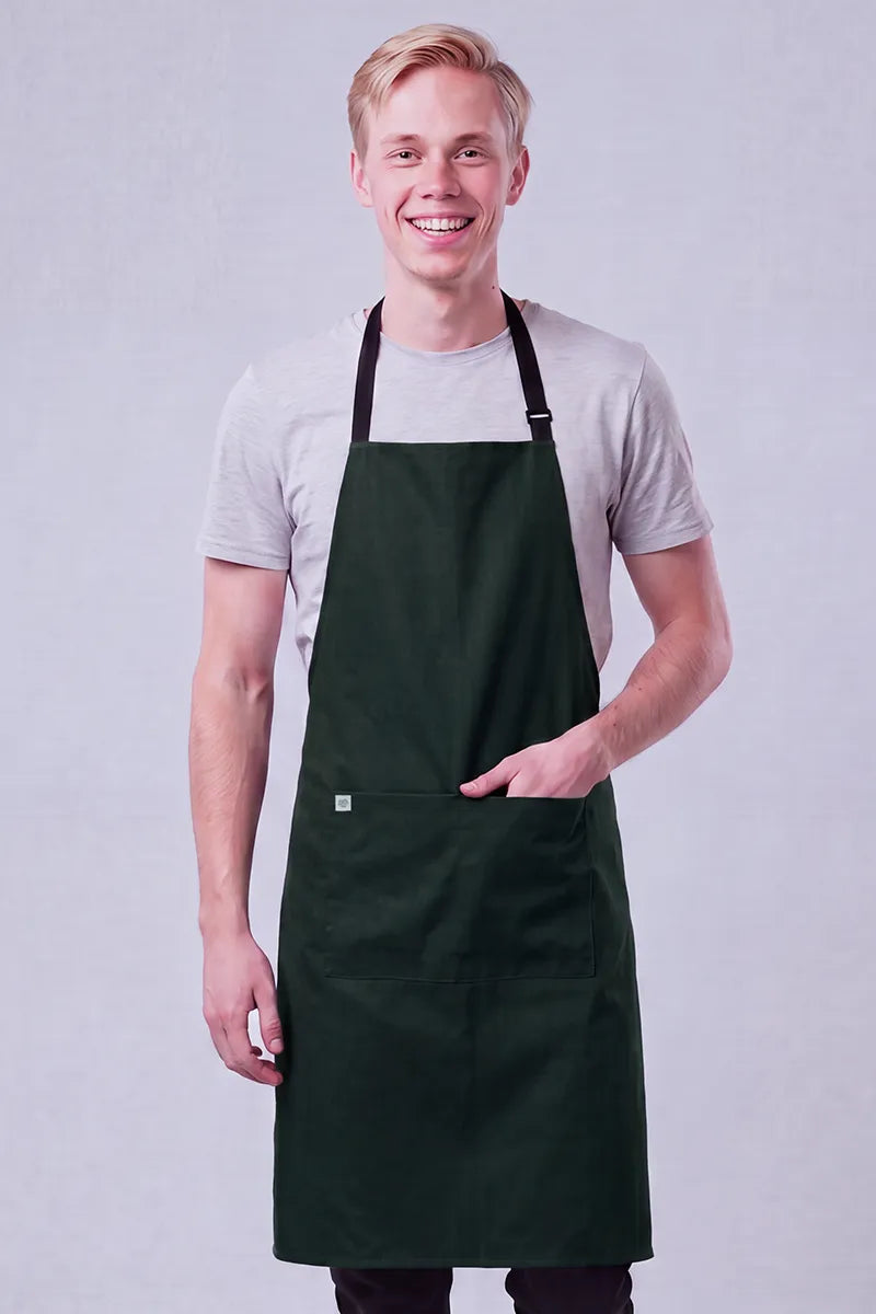 Aussie Chef - Chef Bib Apron With Pocket
