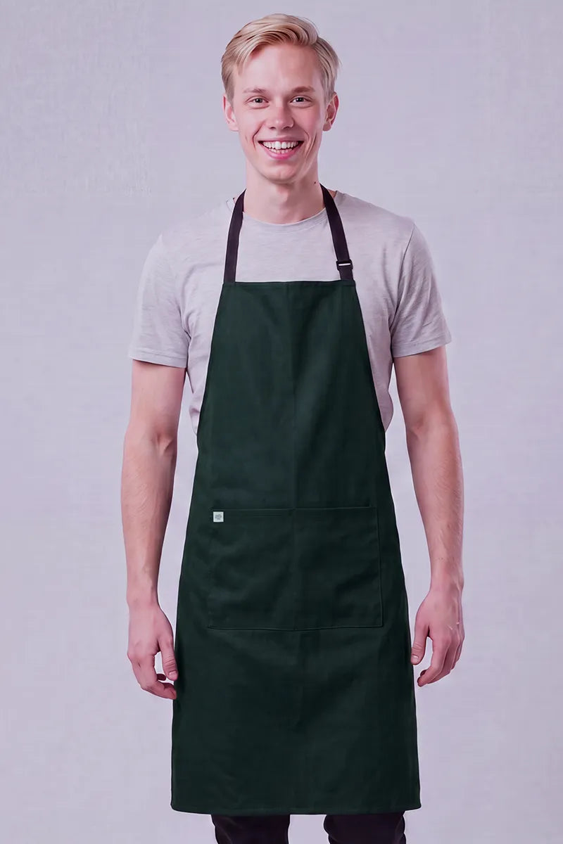 Aussie Chef - Chef Bib Apron With Pocket