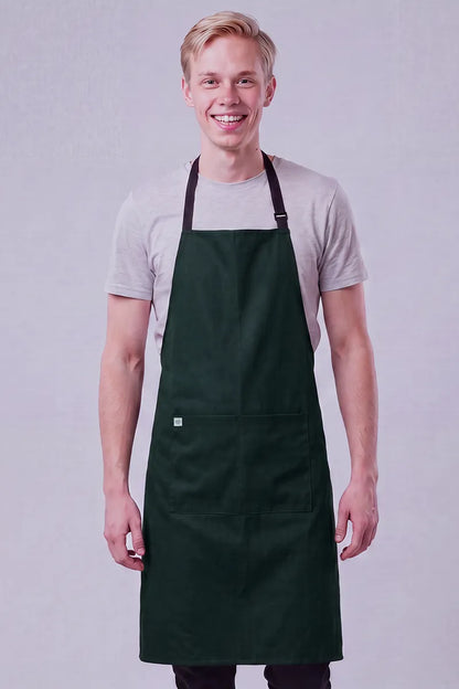 Aussie Chef - Chef Bib Apron With Pocket