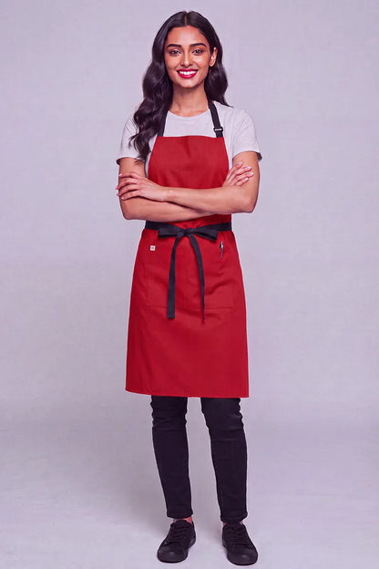 Aussie Chef - Chef Bib Apron With Pocket