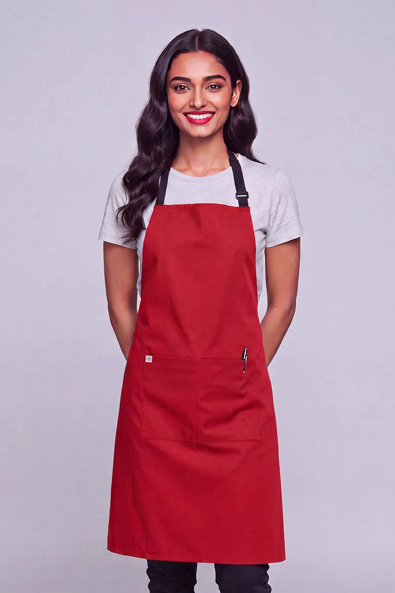 Aussie Chef - Chef Bib Apron With Pocket