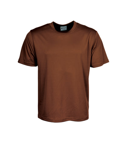 Bocini-Unisex Adults Plain Breezeway Micromesh Tee Shirt-CT1207