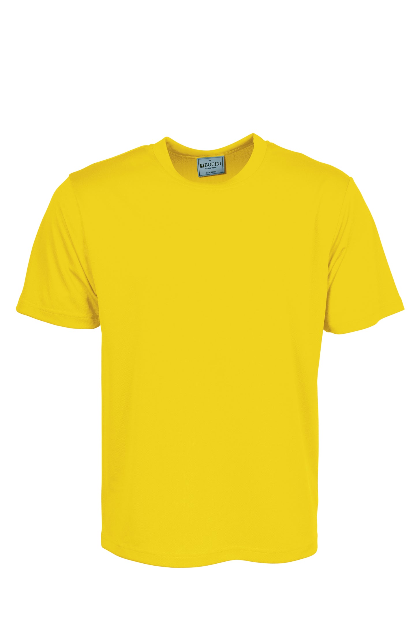 Bocini-Unisex Adults Plain Breezeway Micromesh Tee Shirt-CT1207