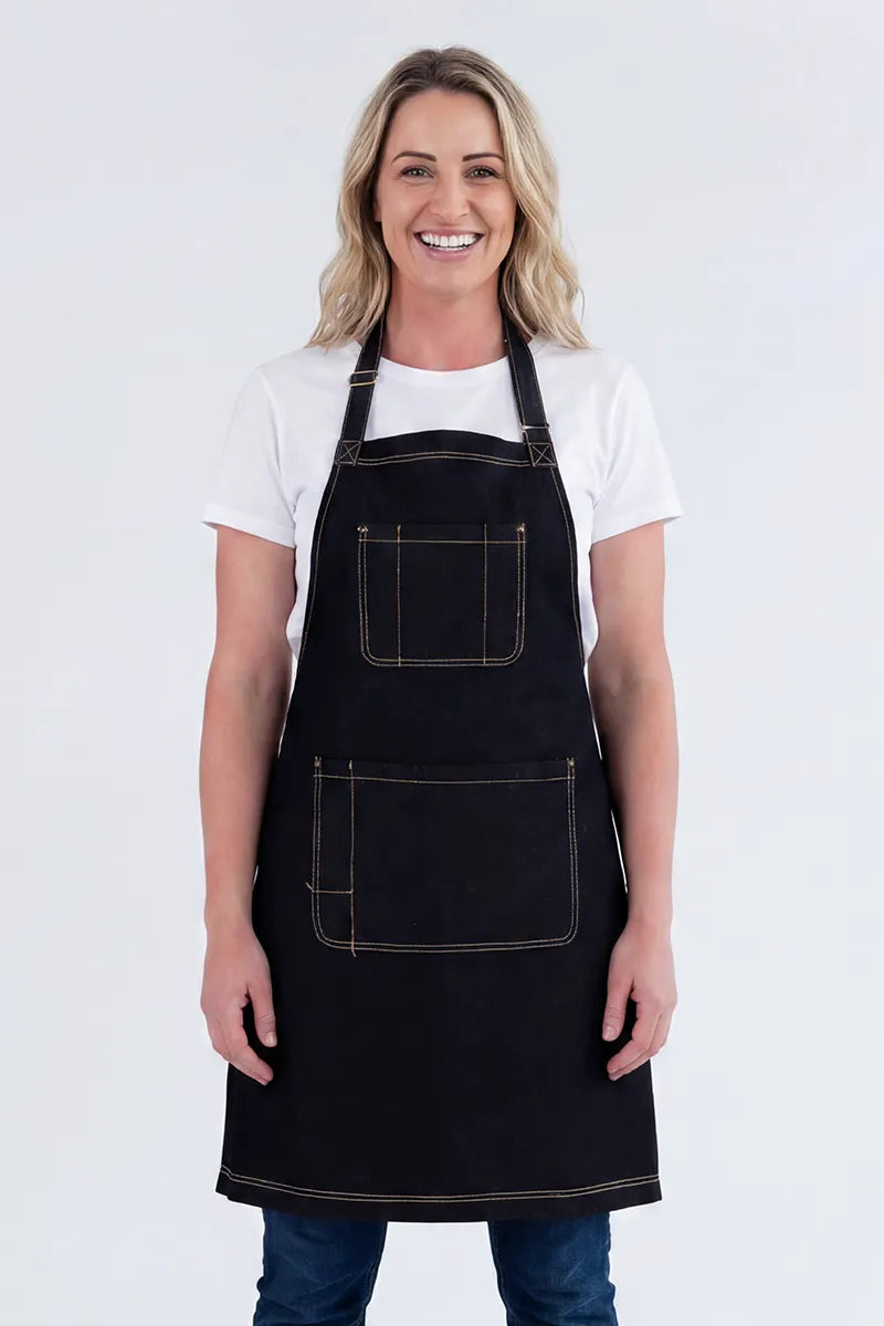 Aussie Chef - Leo Denim Bib Apron