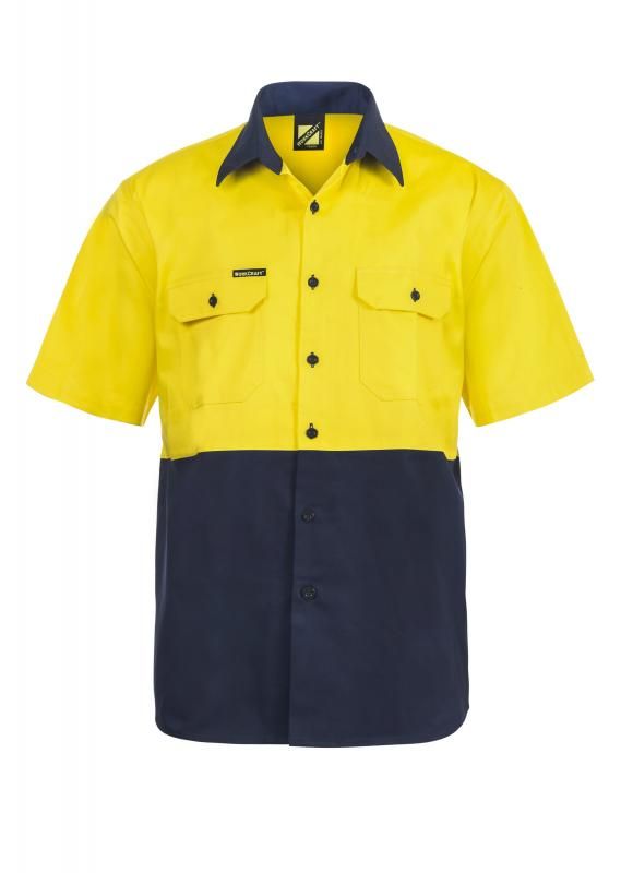 NCC APPAREL WS3023 Two Tone Short Sleeve Shirt - Star Uniforms Australia