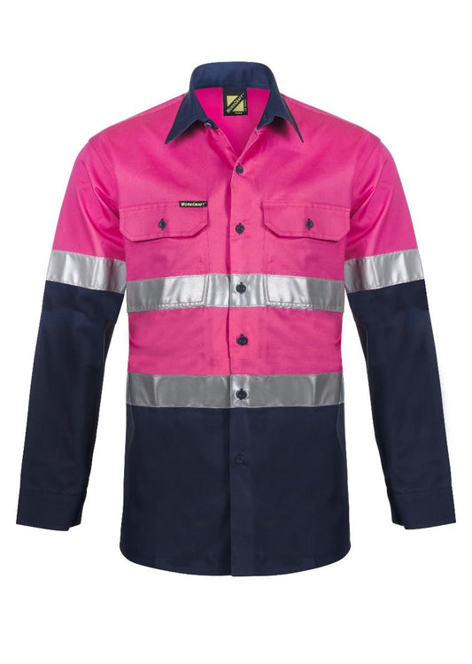 NCC APPAREL WS4132 Cotton L/S Shirt With CSR Tape - Star Uniforms Australia