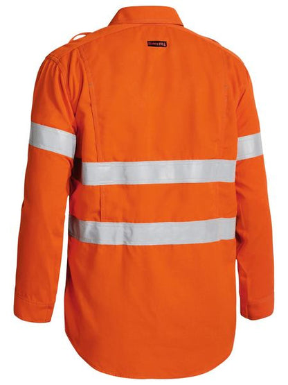 Bisley Tencate Tecasafe® Plus Taped Hi Vis Fr Vented Long Sleeve Shirt-BS8081T