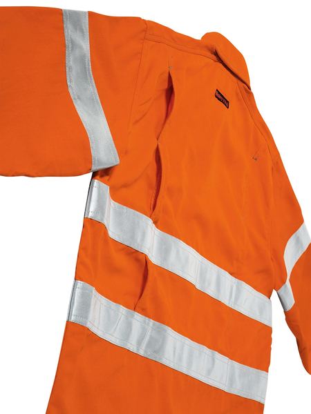 Bisley Tencate Tecasafe® Plus Taped Hi Vis Fr Vented Long Sleeve Shirt-BS8081T