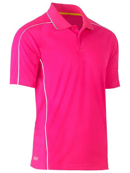 Bisley Cool Mesh Polo With Reflective Piping-BK1425