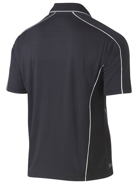 Bisley Cool Mesh Polo With Reflective Piping-BK1425