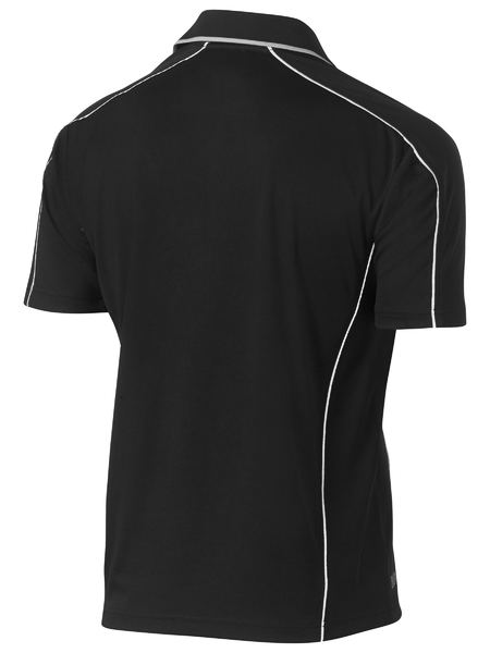 Bisley Cool Mesh Polo With Reflective Piping-BK1425