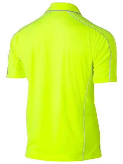 Bisley Cool Mesh Polo With Reflective Piping-BK1425