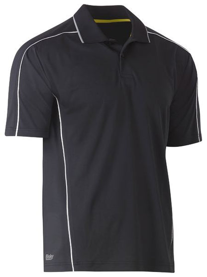 Bisley Cool Mesh Polo With Reflective Piping-BK1425