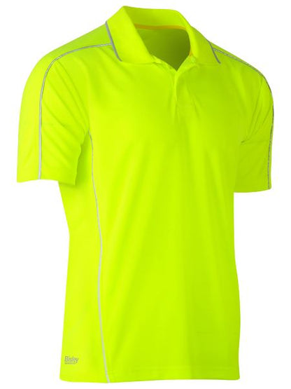 Bisley Cool Mesh Polo With Reflective Piping-BK1425