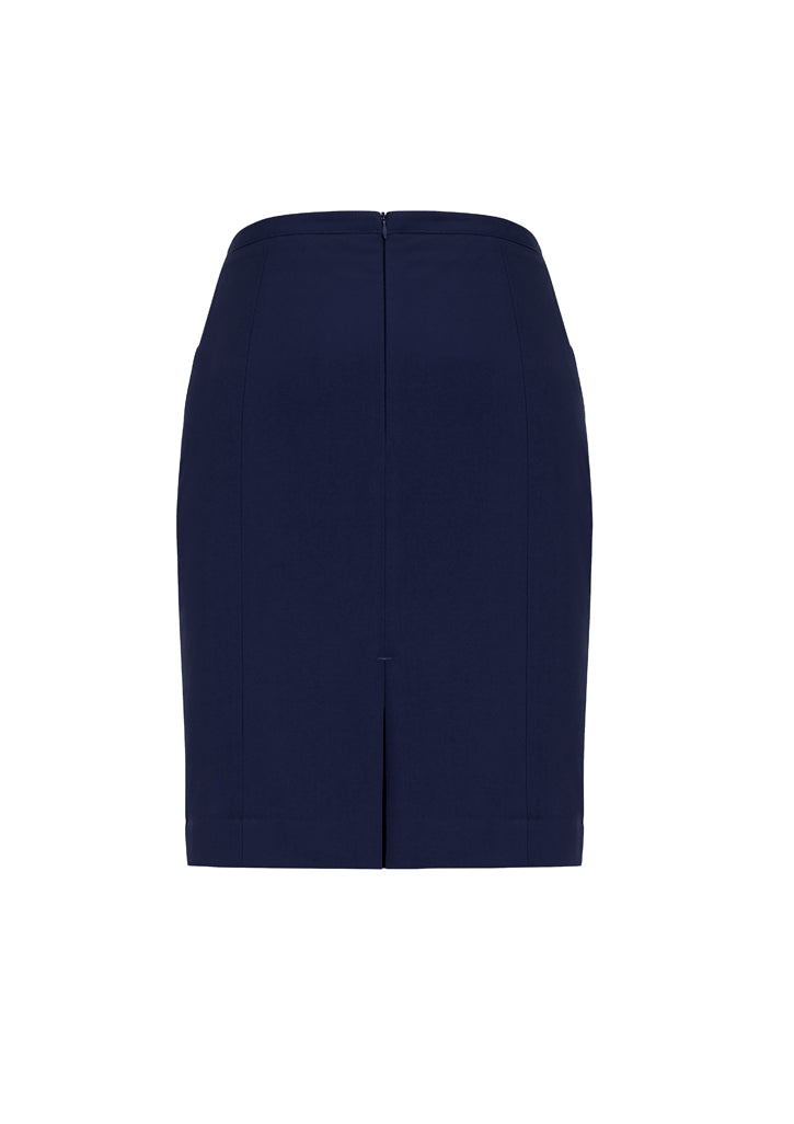 Biz Corporates Womens Front Pleat Detail Straight Skirt 20720 - Star Uniforms Australia