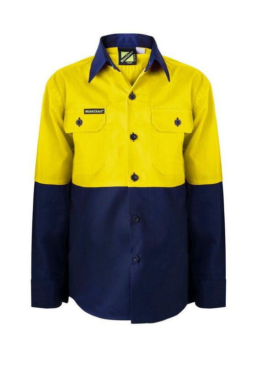 Ncc Wsk127 Kids Hi Vis Shirt Long Sleeve NOTE: Please check the stock availability of this product before placing an order. - Star Uniforms Australia