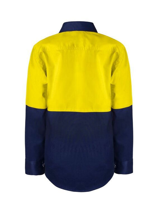 Ncc Wsk127 Kids Hi Vis Shirt Long Sleeve NOTE: Please check the stock availability of this product before placing an order. - Star Uniforms Australia