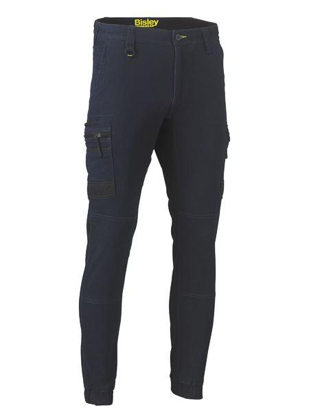 Bisley Flex And Move™ Stretch Denim Cargo Cuffed Pants-BPC6335