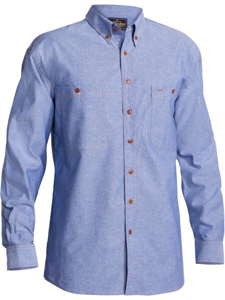 Bisley Chambray Shirt - Long Sleeve-B76407