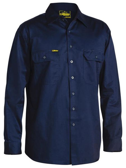 Bisley Cool Lightweight Drill Shirt - Long Sleeve-BS6893