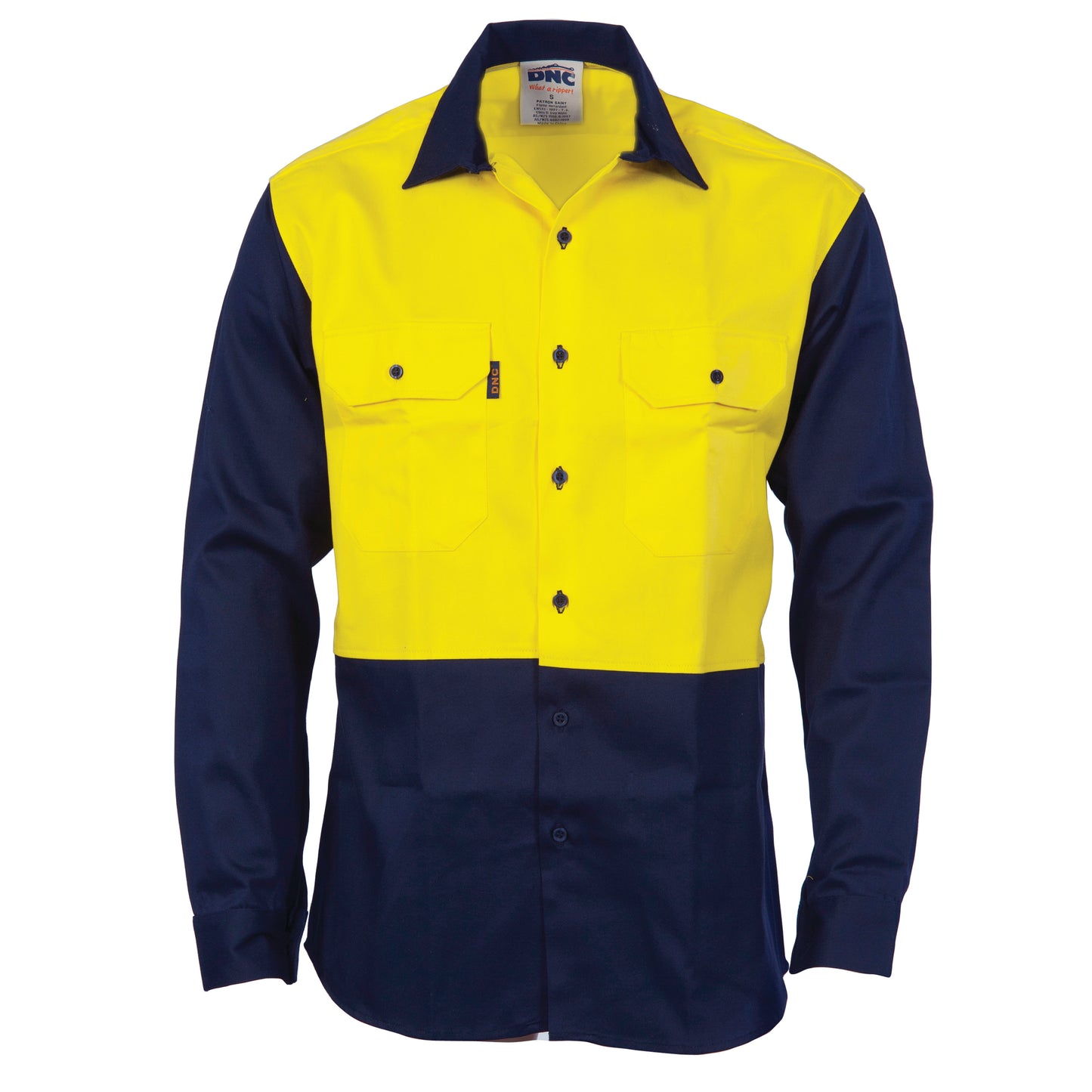 DNC Patron Saint® Flame Retardant Two Tone Drill Shirt - L/S 3406 - Star Uniforms Australia