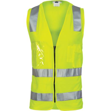 Dnc Day/Night Side Panel Safety Vest With Generic R/Tape (3507) - Star Uniforms Australia