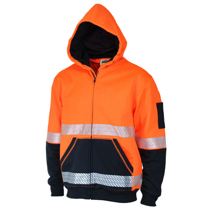 DNC-Hi Vis Segmented Tape Full Zip Hoodie-3530