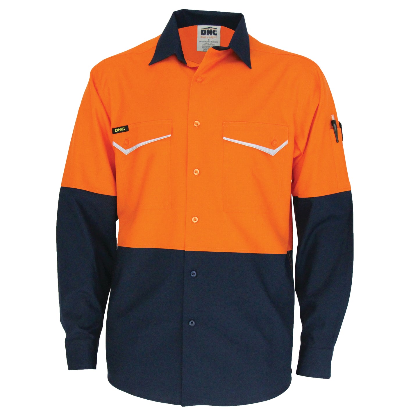 DNC HIVIS D/N 2 Tone Drill Shirt 3536 - Star Uniforms Australia