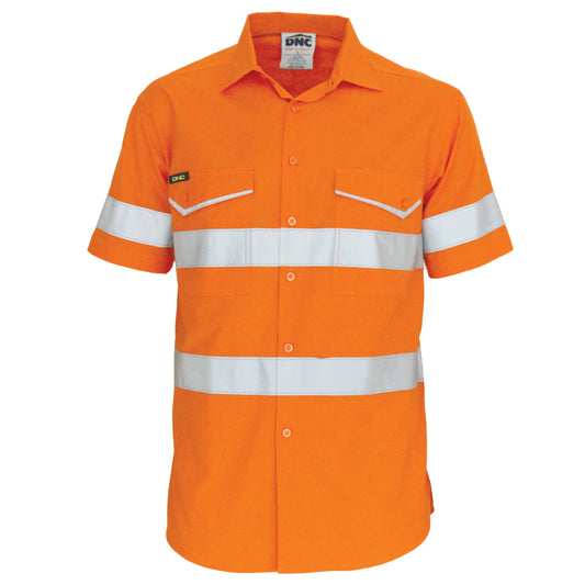 DNC RipStop Cotton Cool Shirt with CSR Reflective Tape. S/S 3589 - Star Uniforms Australia