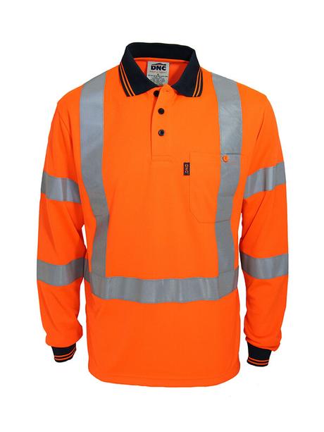Dnc Hi-Vis "X' Back & Bio-Motion Taped Polo (3710) - www.staruniforms.com.au