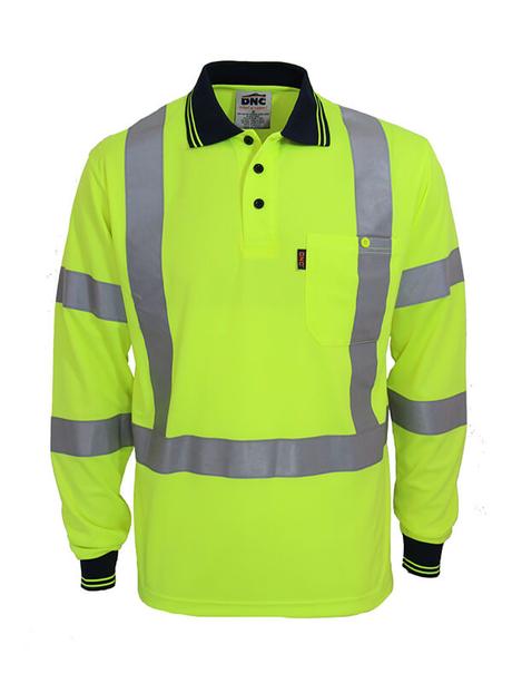 Dnc Hi-Vis "X' Back & Bio-Motion Taped Polo (3710) - www.staruniforms.com.au