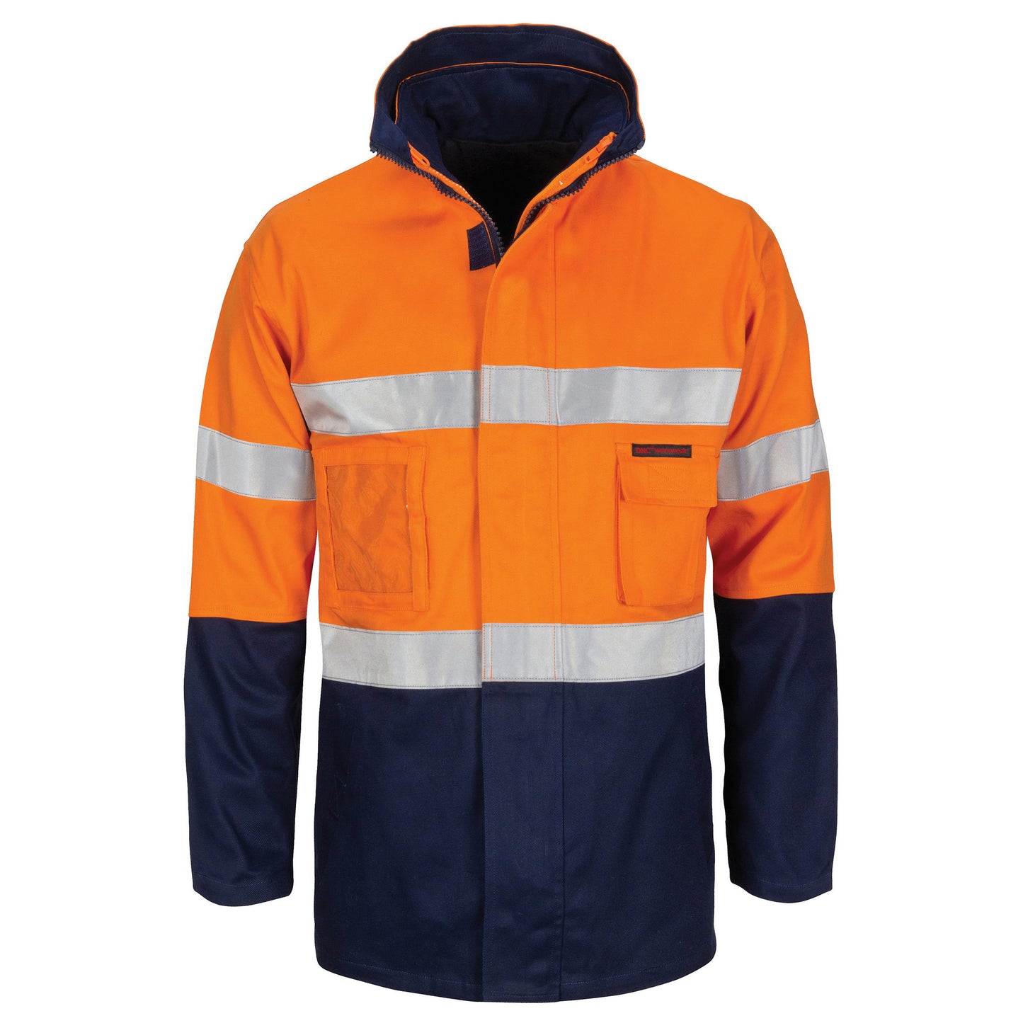 HiVis "4 IN 1" Cotton Drill Jacket with Generic R/Tape 3764 - Star Uniforms Australia