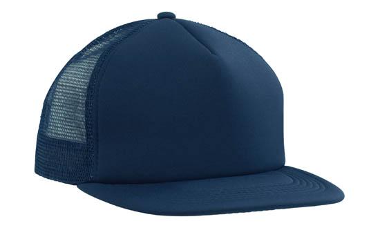 Headwear Trucker Mesh Cap With Flat Peak - 3806