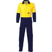 DNC HiVis Two Tone Cott on Coverall 3851 - Star Uniforms Australia