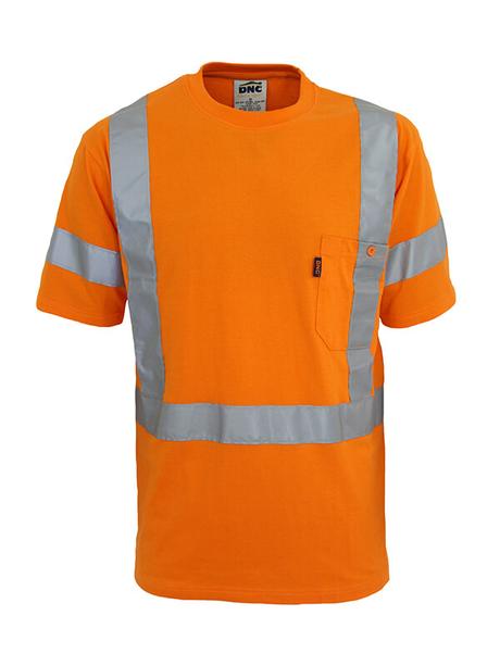 Dnc Hi-Vis Cotton Taped Tee Short Sleeve (3917) - Star Uniforms Australia